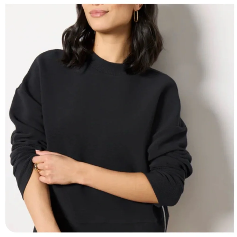 Varley Women's Black Addelyn Sweatshirt - Picture 6 of 10